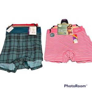 Kindly Yours 3-pack boyshort panties & Joyspun 3-pack boyshort panties size XXL